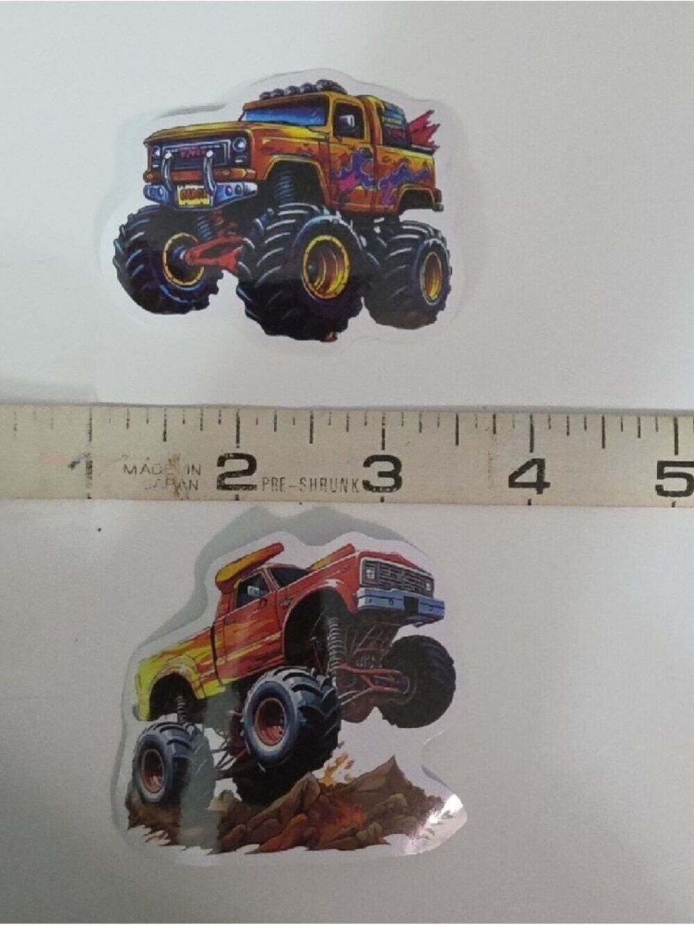 Monster Truck Sticker Sheet for Kids - Colorful Trucks - Lot Of 12 - Picture 5 of 7